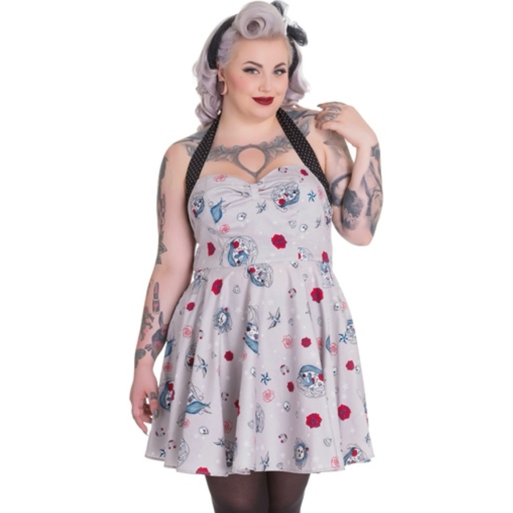 Hell Bunny Zoey Mini Halter Dress- WITH POCKETS!!!